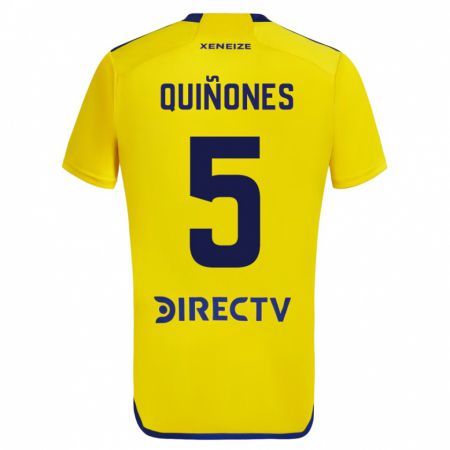 Kandiny Herren Florencia Quiñones #5 Gelb Auswärtstrikot Trikot 2023/24 T-Shirt