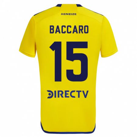 Kandiny Herren Camila Baccaro #15 Gelb Auswärtstrikot Trikot 2023/24 T-Shirt