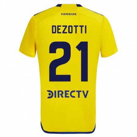 Kandiny Herren Martina Dezotti #21 Gelb Auswärtstrikot Trikot 2023/24 T-Shirt