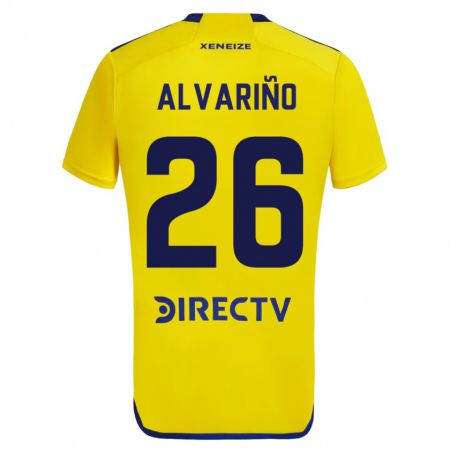 Kandiny Herren Alexis Alvariño #26 Gelb Auswärtstrikot Trikot 2023/24 T-Shirt