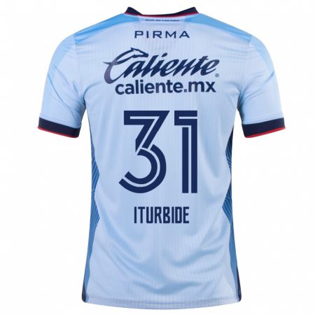 Kandiny Herren Luis Iturbide #31 Himmelblau Auswärtstrikot Trikot 2023/24 T-Shirt