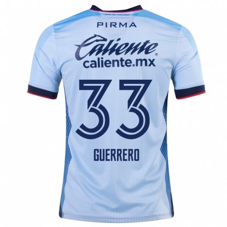 Kandiny Herren Rafael Guerrero #33 Himmelblau Auswärtstrikot Trikot 2023/24 T-Shirt