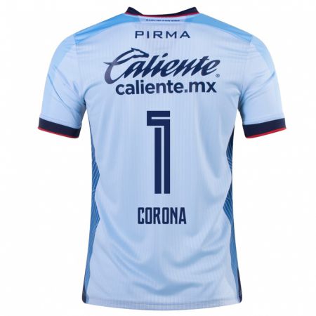 Kandiny Herren Jose De Jesus Corona #1 Himmelblau Auswärtstrikot Trikot 2023/24 T-Shirt