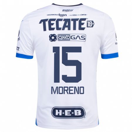Kandiny Herren Héctor Moreno #15 Weiß Auswärtstrikot Trikot 2023/24 T-Shirt