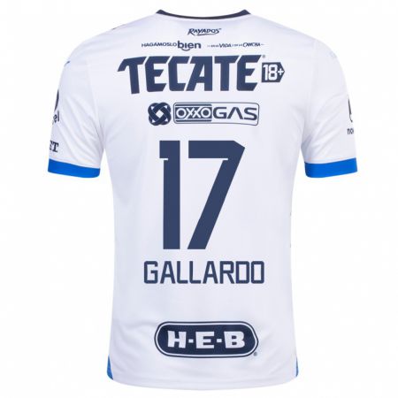 Kandiny Herren Jesús Gallardo #17 Weiß Auswärtstrikot Trikot 2023/24 T-Shirt