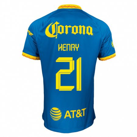 Kandiny Herren Henry Martín #21 Blau Auswärtstrikot Trikot 2023/24 T-Shirt