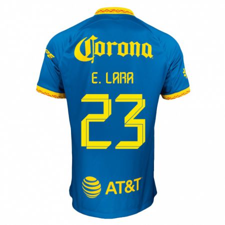 Kandiny Herren Emilio Lara #23 Blau Auswärtstrikot Trikot 2023/24 T-Shirt