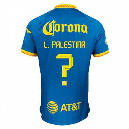 Kandiny Herren Leonardo Palestina #0 Blau Auswärtstrikot Trikot 2023/24 T-Shirt