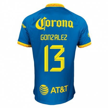 Kandiny Herren Eva Gonzalez #13 Blau Auswärtstrikot Trikot 2023/24 T-Shirt