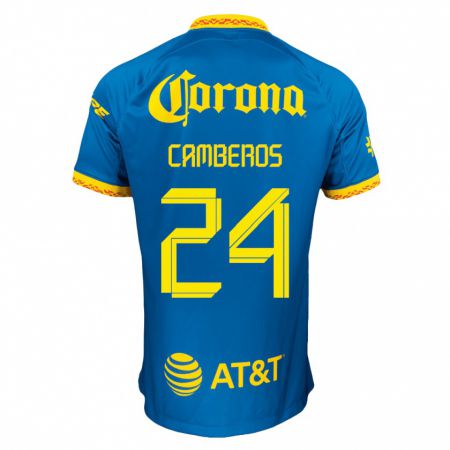 Kandiny Herren Scarlett Camberos #24 Blau Auswärtstrikot Trikot 2023/24 T-Shirt