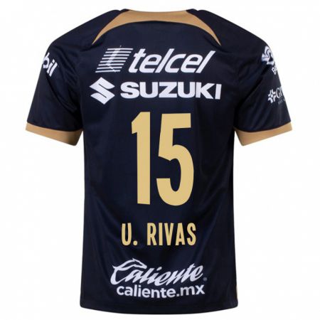 Kandiny Herren Ulises Rivas #15 Dunkelblau Auswärtstrikot Trikot 2023/24 T-Shirt