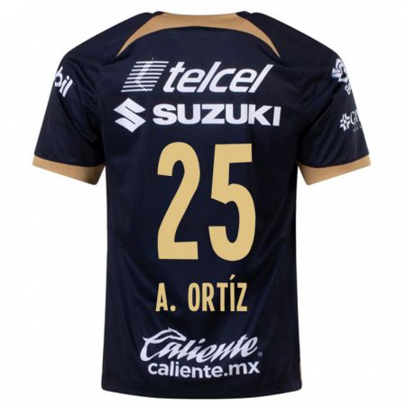 Kandiny Herren Arturo Ortiz #25 Dunkelblau Auswärtstrikot Trikot 2023/24 T-Shirt