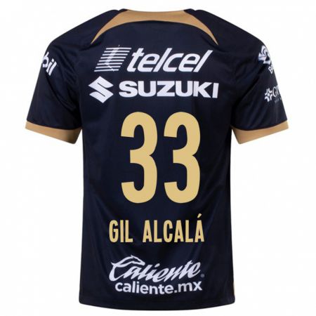 Kandiny Herren Gil Alcalá #33 Dunkelblau Auswärtstrikot Trikot 2023/24 T-Shirt