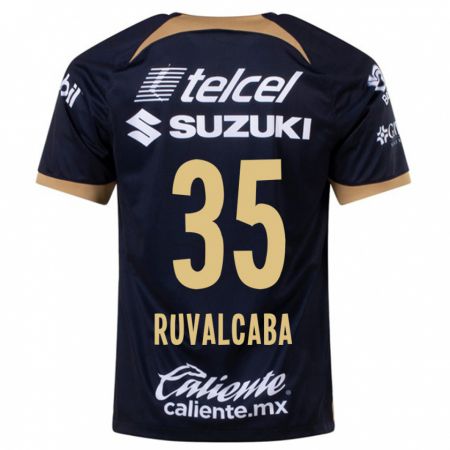 Kandiny Herren Jorge Ruvalcaba #35 Dunkelblau Auswärtstrikot Trikot 2023/24 T-Shirt