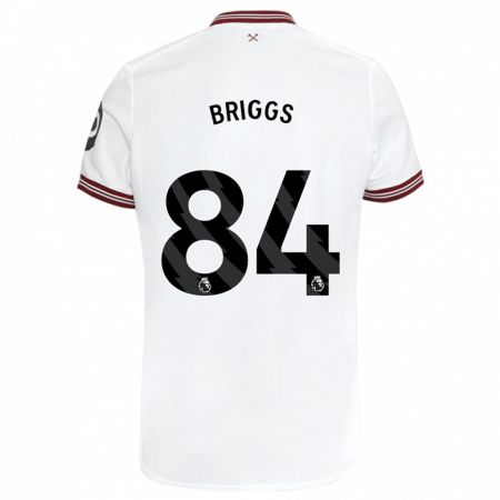 Kandiny Damen Josh Briggs #84 Weiß Auswärtstrikot Trikot 2023/24 T-Shirt
