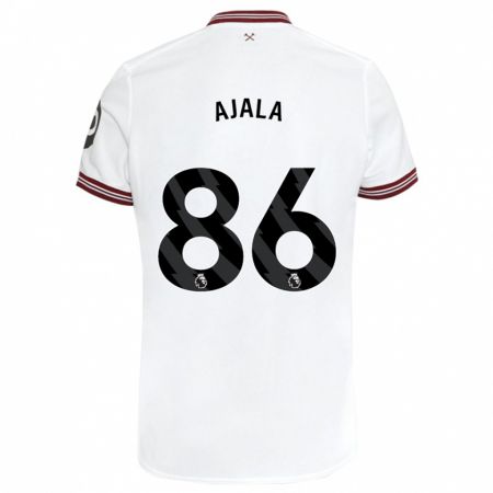 Kandiny Damen Joshua Ajala #86 Weiß Auswärtstrikot Trikot 2023/24 T-Shirt