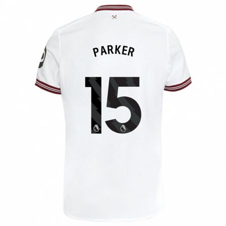 Kandiny Damen Lucy Parker #15 Weiß Auswärtstrikot Trikot 2023/24 T-Shirt