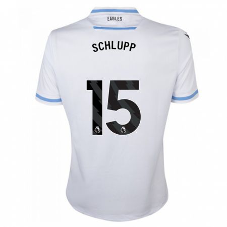 Kandiny Damen Jeffrey Schlupp #15 Weiß Auswärtstrikot Trikot 2023/24 T-Shirt