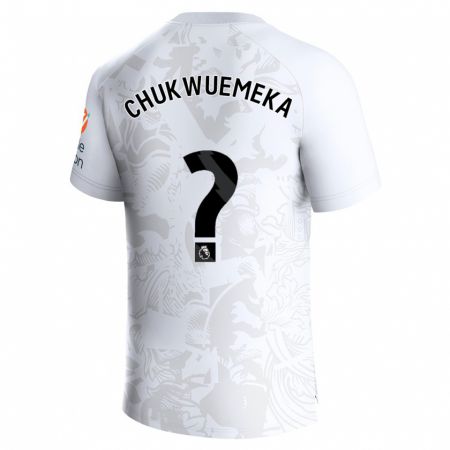 Kandiny Damen Caleb Chukwuemeka #0 Weiß Auswärtstrikot Trikot 2023/24 T-Shirt