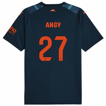Kandiny Damen Angy #27 Marineblau Auswärtstrikot Trikot 2023/24 T-Shirt