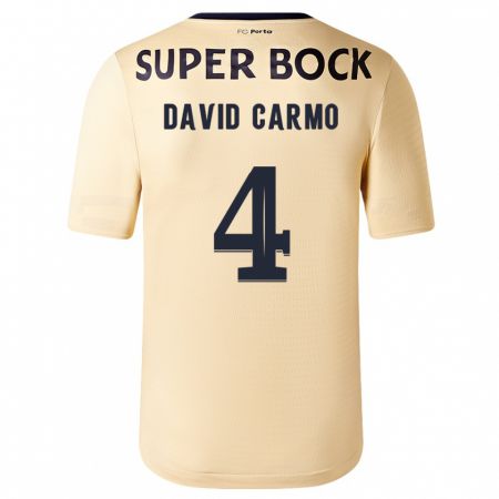Kandiny Damen David Carmo #4 Beige-Gold Auswärtstrikot Trikot 2023/24 T-Shirt