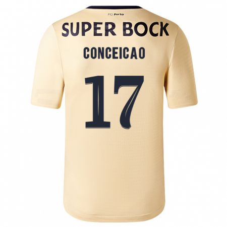 Kandiny Damen Rodrigo Conceicao #17 Beige-Gold Auswärtstrikot Trikot 2023/24 T-Shirt