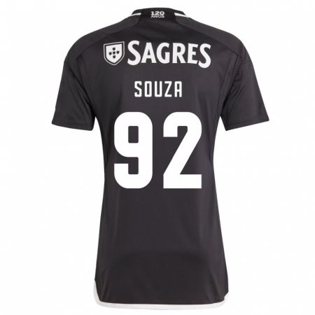 Kandiny Damen Pedro Souza #92 Schwarz Auswärtstrikot Trikot 2023/24 T-Shirt
