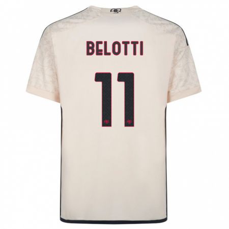 Kandiny Damen Andrea Belotti #11 Cremefarben Auswärtstrikot Trikot 2023/24 T-Shirt