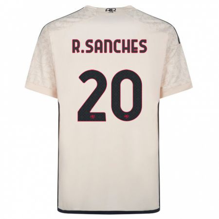 Kandiny Damen Renato Sanches #20 Cremefarben Auswärtstrikot Trikot 2023/24 T-Shirt