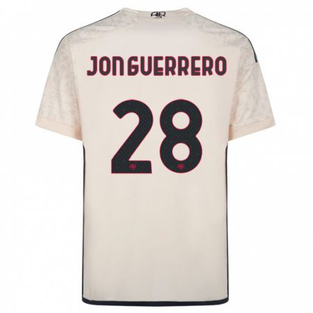 Kandiny Damen Julen Jon Guerrero #28 Cremefarben Auswärtstrikot Trikot 2023/24 T-Shirt