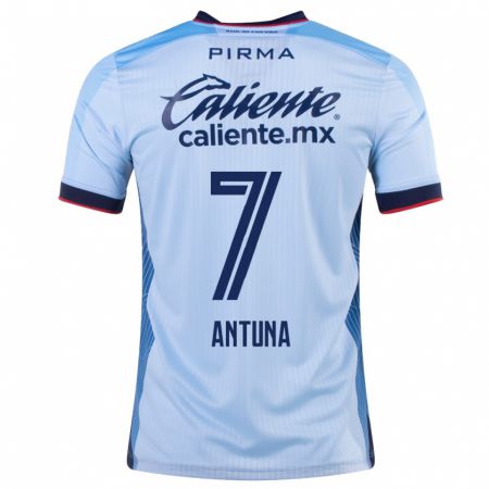 Kandiny Damen Uriel Antuna #7 Himmelblau Auswärtstrikot Trikot 2023/24 T-Shirt