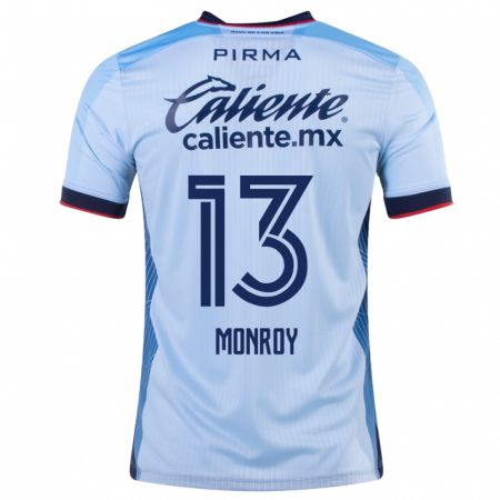 Kandiny Damen Daniela Monroy #13 Himmelblau Auswärtstrikot Trikot 2023/24 T-Shirt