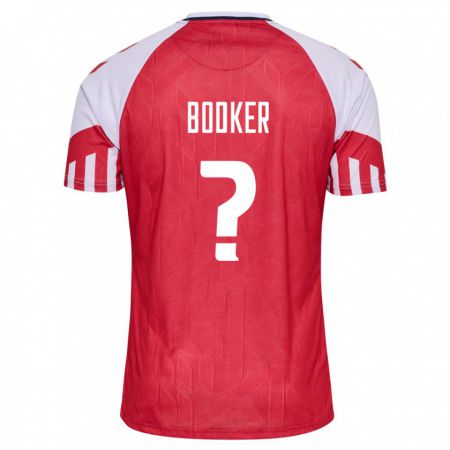 Kandiny Kinder Dänische Oliver Bödker #0 Rot Heimtrikot Trikot 24-26 T-Shirt