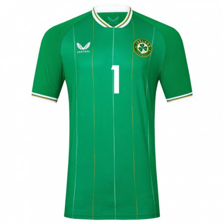 Kandiny Kinder Irische Courtney Brosnan #1 Grün Heimtrikot Trikot 24-26 T-Shirt