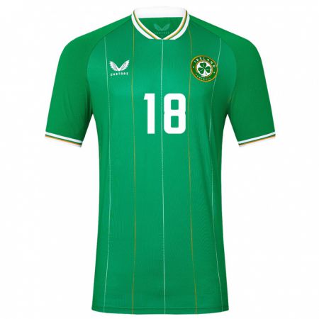Kandiny Kinder Irische Leanne Kiernan #18 Grün Heimtrikot Trikot 24-26 T-Shirt