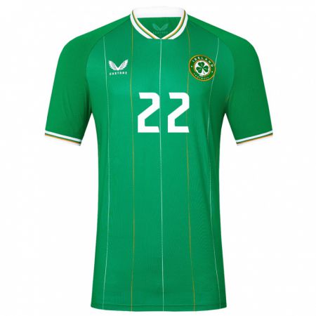 Kandiny Kinder Irische Stephen Mohan #22 Grün Heimtrikot Trikot 24-26 T-Shirt