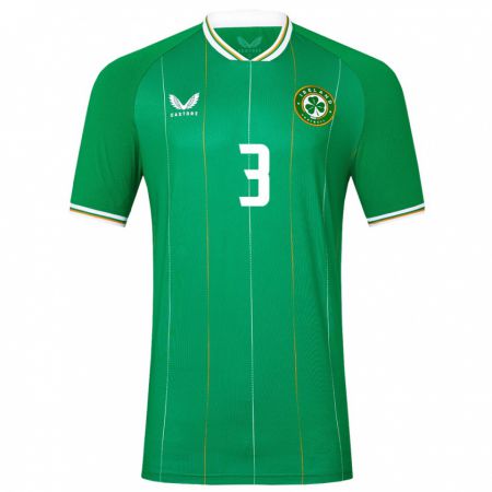 Kandiny Kinder Irische Ryan Manning #3 Grün Heimtrikot Trikot 24-26 T-Shirt