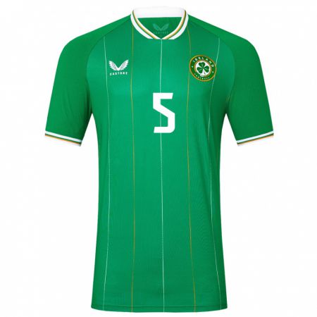 Kandiny Kinder Irische Dara O'shea #5 Grün Heimtrikot Trikot 24-26 T-Shirt