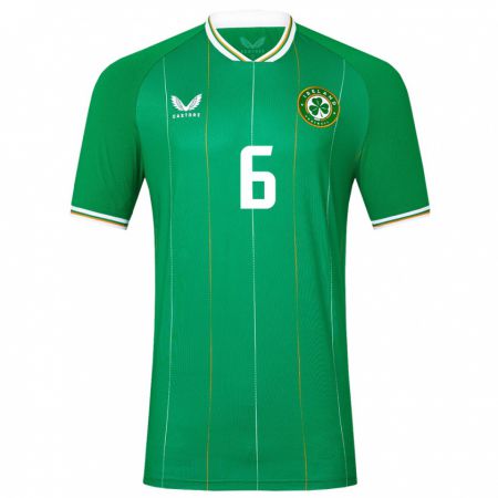 Kandiny Kinder Irische Josh Cullen #6 Grün Heimtrikot Trikot 24-26 T-Shirt