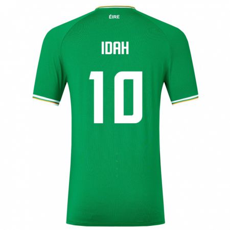 Kandiny Kinder Irische Adam Idah #10 Grün Heimtrikot Trikot 24-26 T-Shirt