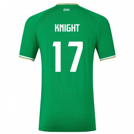 Kandiny Kinder Irische Jason Knight #17 Grün Heimtrikot Trikot 24-26 T-Shirt