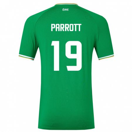 Kandiny Kinder Irische Troy Parrott #19 Grün Heimtrikot Trikot 24-26 T-Shirt