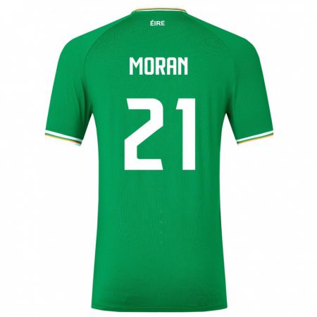 Kandiny Kinder Irische Andy Moran #21 Grün Heimtrikot Trikot 24-26 T-Shirt