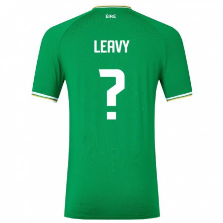 Kandiny Kinder Irische Kian Leavy #0 Grün Heimtrikot Trikot 24-26 T-Shirt