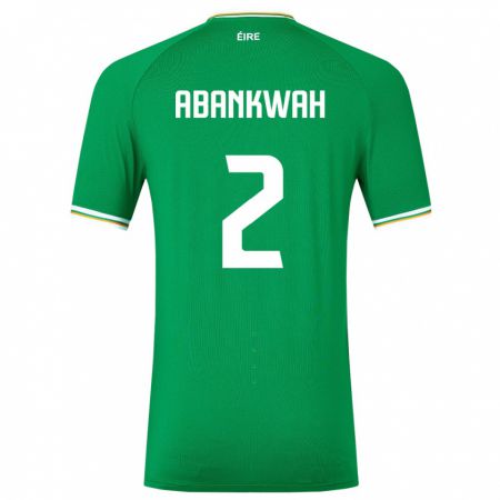 Kandiny Kinder Irische James Abankwah #2 Grün Heimtrikot Trikot 24-26 T-Shirt
