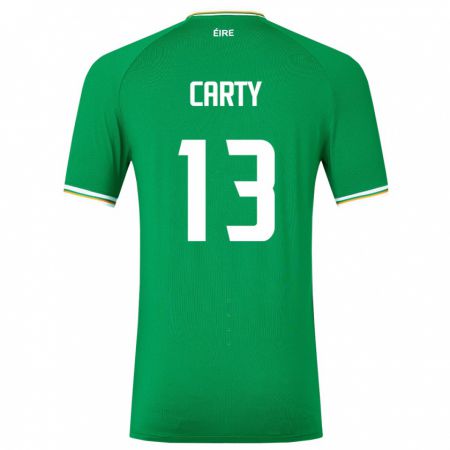 Kandiny Kinder Irische Conor Carty #13 Grün Heimtrikot Trikot 24-26 T-Shirt