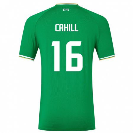 Kandiny Kinder Irische Killian Cahill #16 Grün Heimtrikot Trikot 24-26 T-Shirt