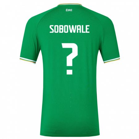 Kandiny Kinder Irische Timi Sobowale #0 Grün Heimtrikot Trikot 24-26 T-Shirt