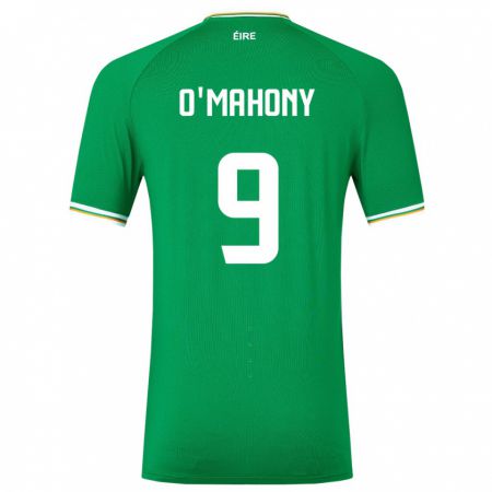 Kandiny Kinder Irische Mark O'mahony #9 Grün Heimtrikot Trikot 24-26 T-Shirt