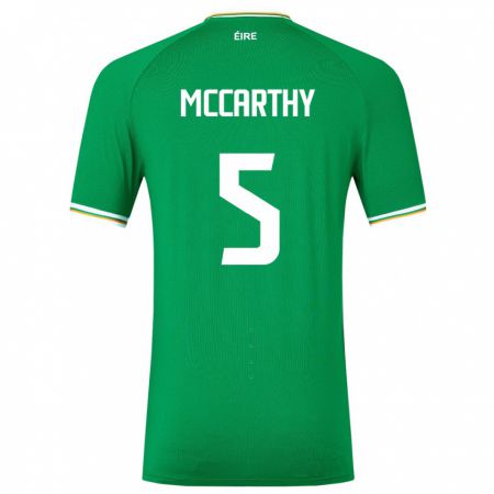 Kandiny Kinder Irische Taylor Mccarthy #5 Grün Heimtrikot Trikot 24-26 T-Shirt